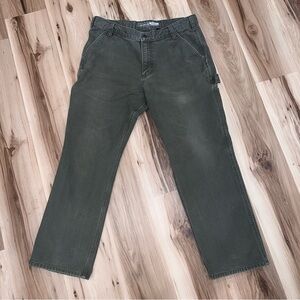 Carhartt Rugged Flex Relaxed Fit Duck Utility Work Pants 36x30 Olive Green